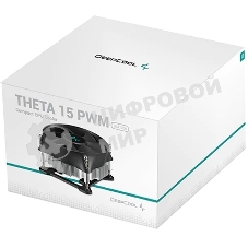 Кулер для процессора DEEPCOOL THETA 15 PWM черный, 100 мм, алюминий, 2800 об/мин, 36 дБ, 4 pin, 65 Вт, 52 мм