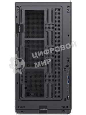 Корпус без блока питания Корпус JONSBO D300 Black MATX без БП, боковая панель из закаленного стекла, mini-ITX, micro-ATX, черный