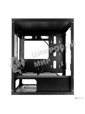 Компьютерный корпус 1STPLAYER TRILOBITE T3-G Black, mATX, TG, 4x 120мм LED fans inc.