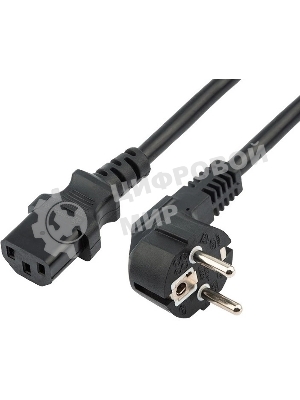 Шнур сетевой Rexant СЕЕ 7/7 (Schuko) – IEC 320 C13 3x1,0мм², длина 1,8м