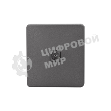 Розетка телевизионная Kranz ROUND TV с/у титан