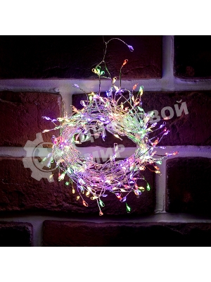 Гирлянда роса Фейерверк с трансформатором 20 м, 1000 LED, цвет свечения мультиколор