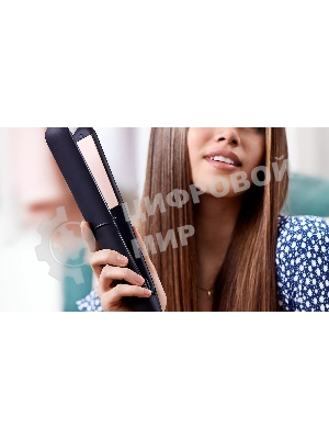 Выпрямитель для волос Philips BHS378/00 черный/розовый, 28 мм, 230 °C, 6 режимов