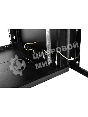 Шкаф ЦМО телекоммуникационный настенный сварной 15U (600 500) съемные стенки, дверь стекло, черный