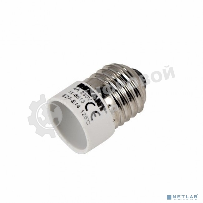 Переходник цокольный REXANT 11-8813 E27-E14 белый