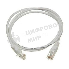 Патч-корд LANMASTER UTP TWT-45-45-1.0-WH вилка RJ-45-вилка RJ-45 cat.5е 1м белый ПВХ
