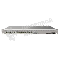 Маршрутизатор MikroTik RB1100AHx4 with Annapurna Alpine AL21400 Cortex A15 CPU (4-cores, 1.4GHz per core), 1Gb RAM, 13xGbit LAN, RouterOS L6, 1U rackmount case, Dual PSU