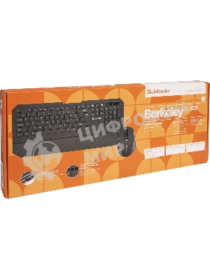 Комплект клавиатура+мышь Defender Berkeley C-925 беспроводной, USB, 1600 DPI, чёрный