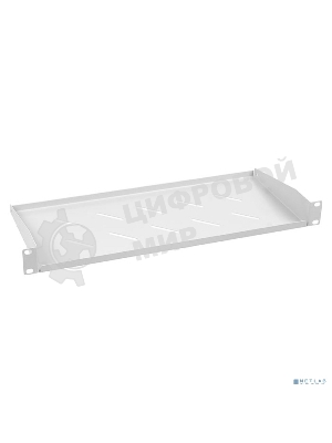 Полка Cabeus, консольная, 1U, 200 мм Г, для шкафов и стоек, серый