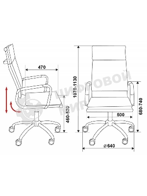 Кресло Бюрократ CH-993/camel светло-коричневый, экокожа