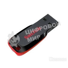 Флешка USB Sandisk CZ50 Cruzer Blade (SDCZ50-008G-B35), 8Gb, USB 2.0, R/W 15/4, черный/красный