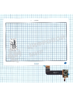 Сенсорное стекло (тачскрин) для Huawei MediaPad M2 10.0, белое