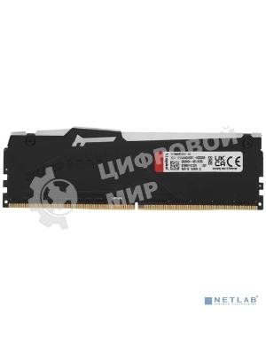 Оперативная память Kingston Fury Beast, DDR5, 32GB (1x32GB), 5600MHz, CL40, DIMM, с радиатором, RGB, черный