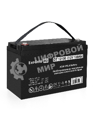 Аккумуляторная батарея ExeGate DT 12100 (12V 100Ah, под болт М6)