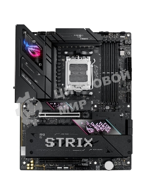 Материнская плата ASUS ROG STRIX B850-E GAMING WIFI, AM5, AMD B850, 4xDDR5, 4xSATA, 5xM.2, 1xPCI-E 5.0 x16, 1xPCI-E 4.0 x16, 1xRealtek 5Gb Ethernet, 1xUSB-C 4, 1xUSB-C 20Gbps, 6xUSB-A 10Gbps, 4xUSB-A 2.0, 3x3.5 мм, 7.1, ATX