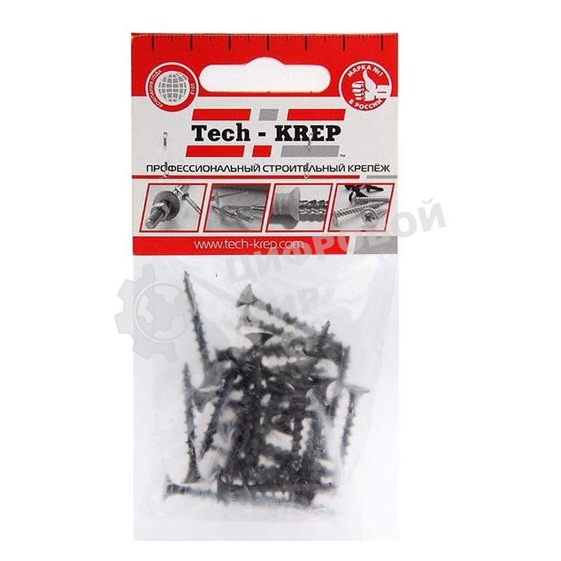 Саморез 3.8х35 гипсокартон-дерево (уп. 30 шт) пакет Tech-Krep 113128