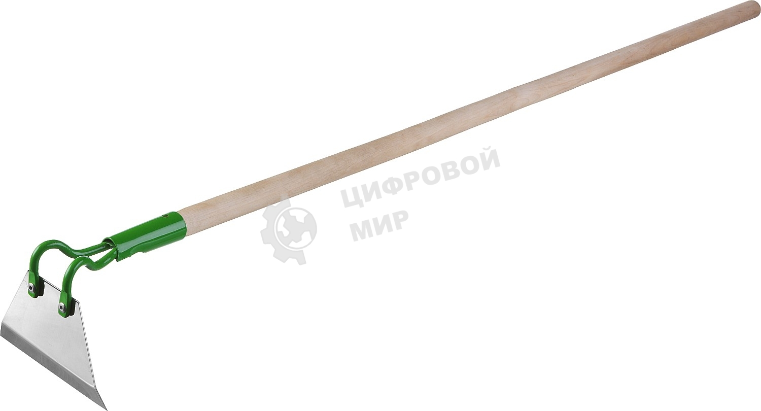 Мотыга из нержавеющей стали с черенком РОСТОК 90х50х1290 мм