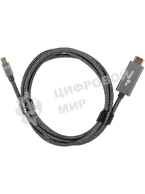 Кабель miniDisplayPort M-> HDMI M 4K@60Hz 1.8m Telecom,оплетка (TA562M-1.8M)
