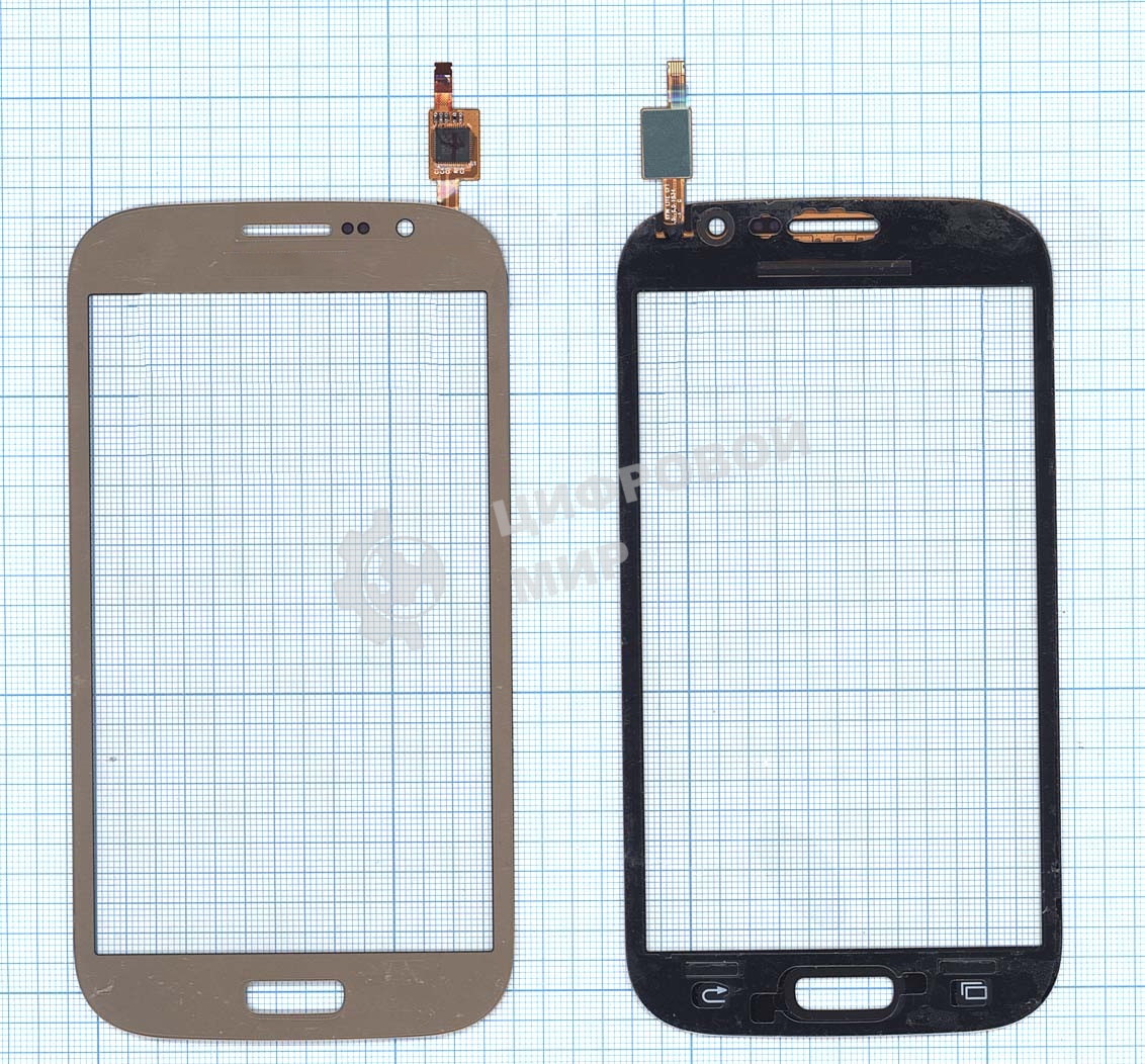 Сенсорное стекло (тачскрин) для Samsung Galaxy Grand Neo Duos GT-I9060 золотистое
