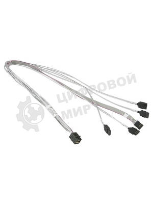 Кабель SuperMicro CBL-SAST-0631 cross-over HDmSAS to 4xSATA 55cm