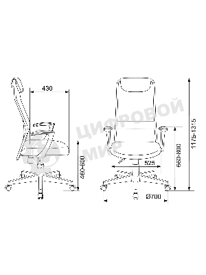 Кресло Бюрократ KB-8/BLACK TW-01 TW-11 черный, сетка