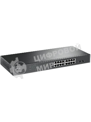 Коммутатор 16-port Gigabit PoE Easy Smart switch, 802.3af on ports 1-16, PoE budget 192 watts, desktop and rack-mountable