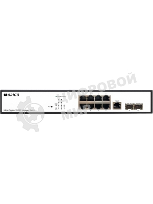 Коммутатор Managed L2 Switch 8x1000Base-T, 2x1000Base-X SFP, RJ45 Console, 19