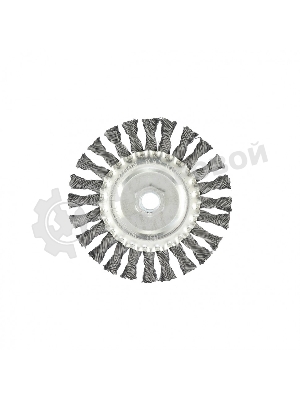 Щетка Matrix для УШМ, 125 мм, М14, Плоская, крученая проволока 0,5 мм