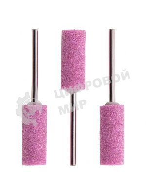 Шарошка абразивная Matrix, цилиндр удлин., 10 x 25 мм, хвостовик 3 мм, F80, 3шт.
