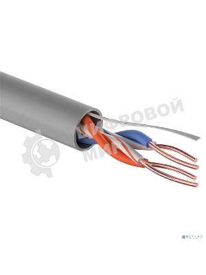 Кабель витая пара U/UTP кат.5e 2х2х24AWG solid CCA PVC сер. 305м (м) PROconnect 01-0022-3