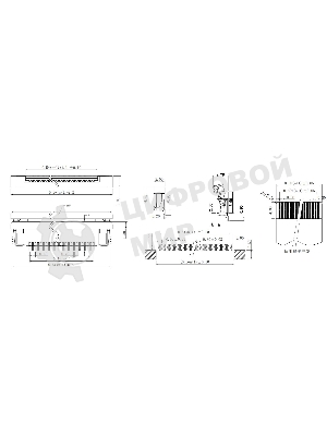 Разъем FPC Half Coverage Bottom Contact 0.5K-BX-6PWB 6 pin высота 2мм шаг 0,5мм