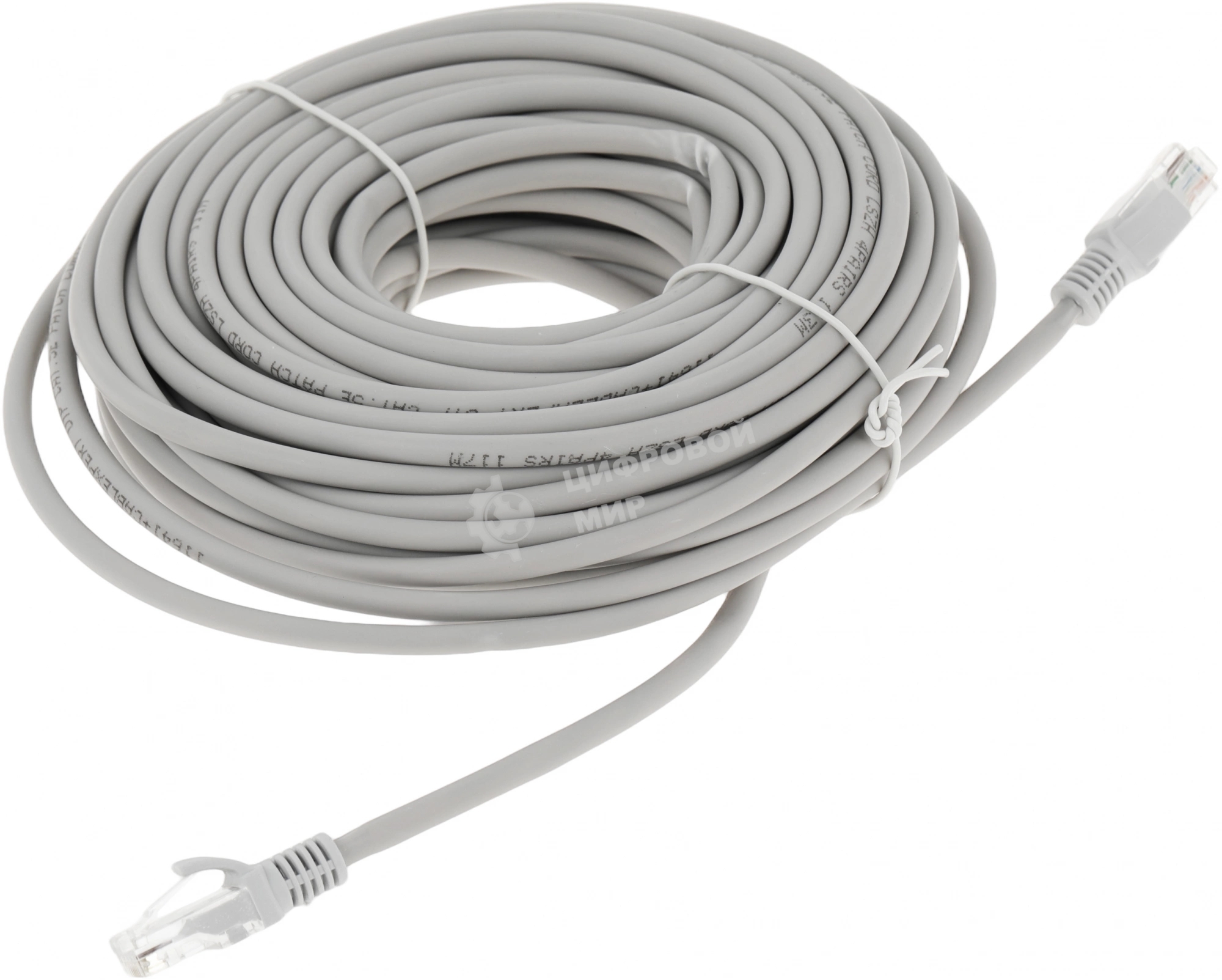 Патч-корд Premier PP31-20M-LSZH 1 Гбит/с UTP 4 пары cat.5e CCA molded 20м серый RJ-45 (m)-RJ-45 (m)