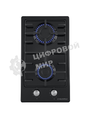 Газовая варочная панель Maunfeld EGHE.32.3EB/G, 2 конфорки, эмалированная сталь, черный