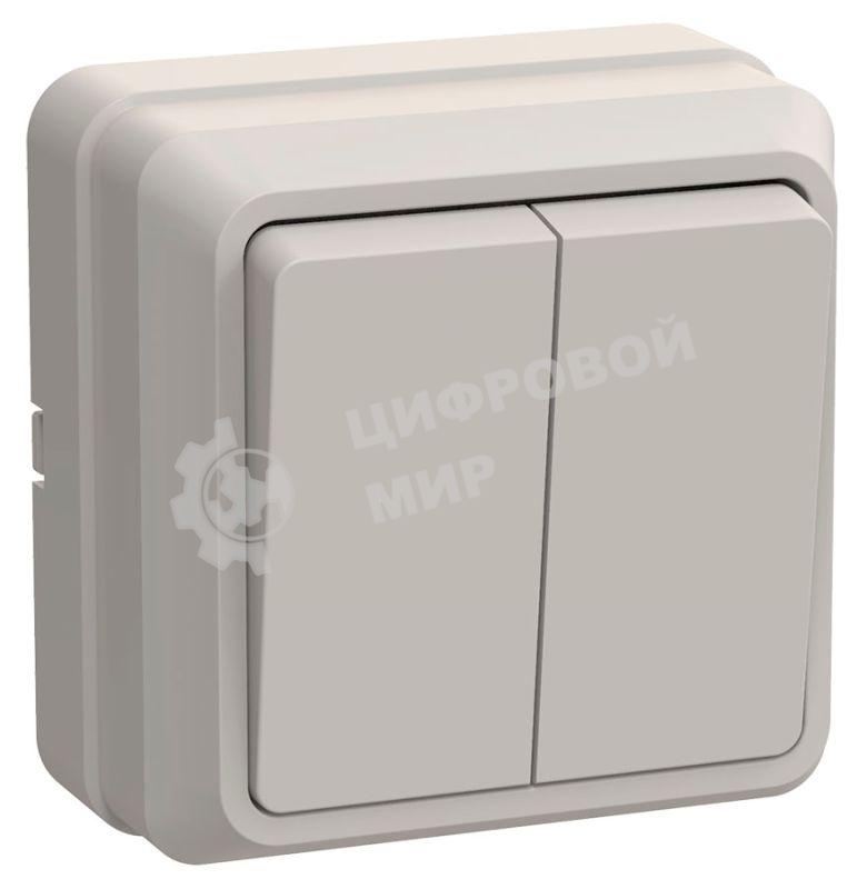 Выключатель IEK EVO20-K33-10-DC ВС20-2-0-ОКм 2кл 10А откр.уст. ОКТАВА (кремовый)
