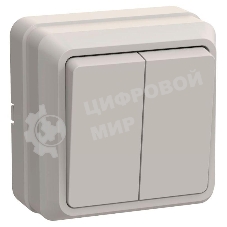 Выключатель IEK EVO20-K33-10-DC ВС20-2-0-ОКм 2кл 10А откр.уст. ОКТАВА (кремовый)