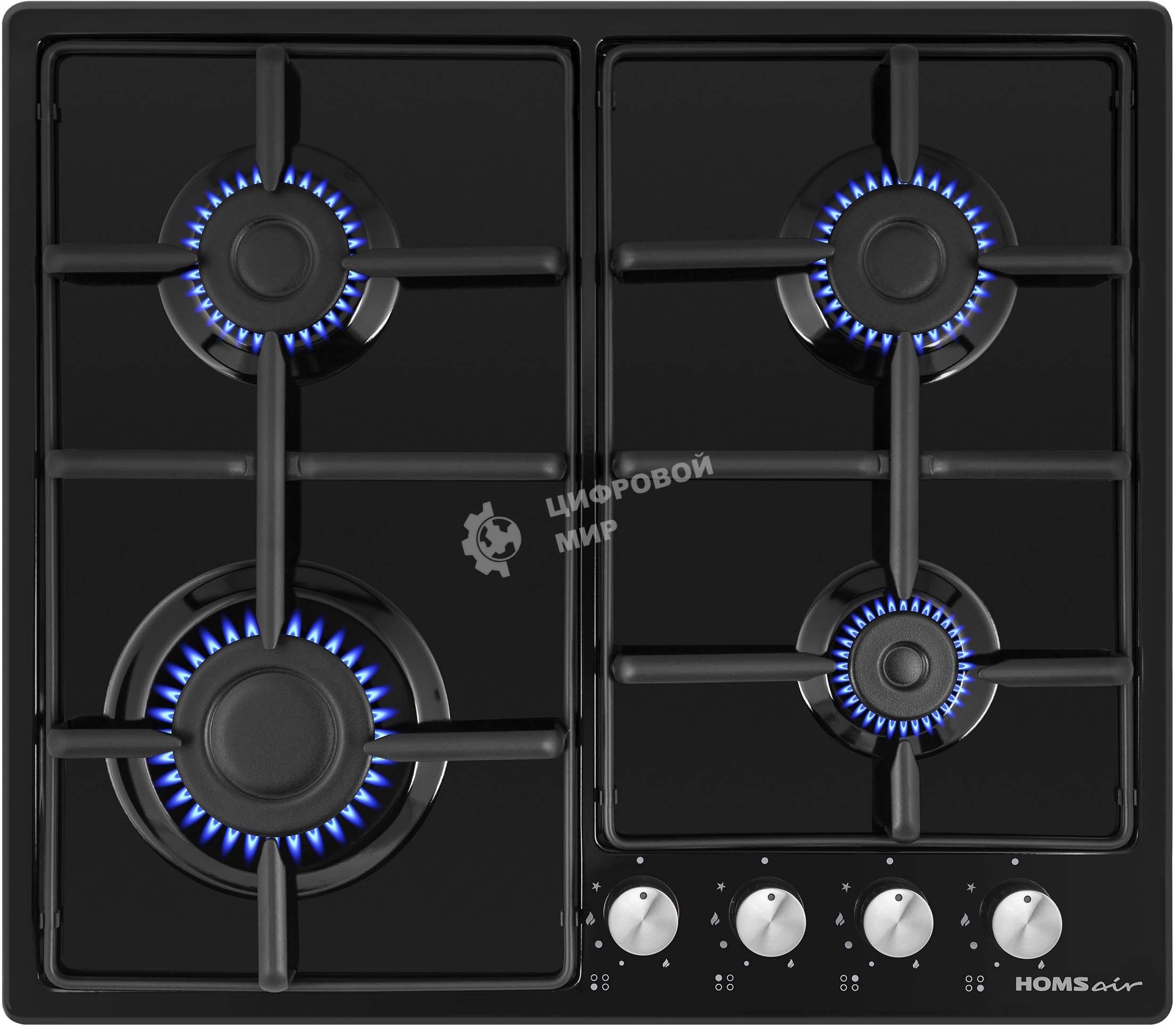 Газовая варочная панель HOMSair HGE643BK