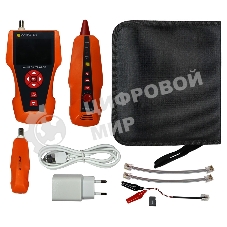 Кабельный тестер с измерением длины с трассировкой кабельных линий и определением POE