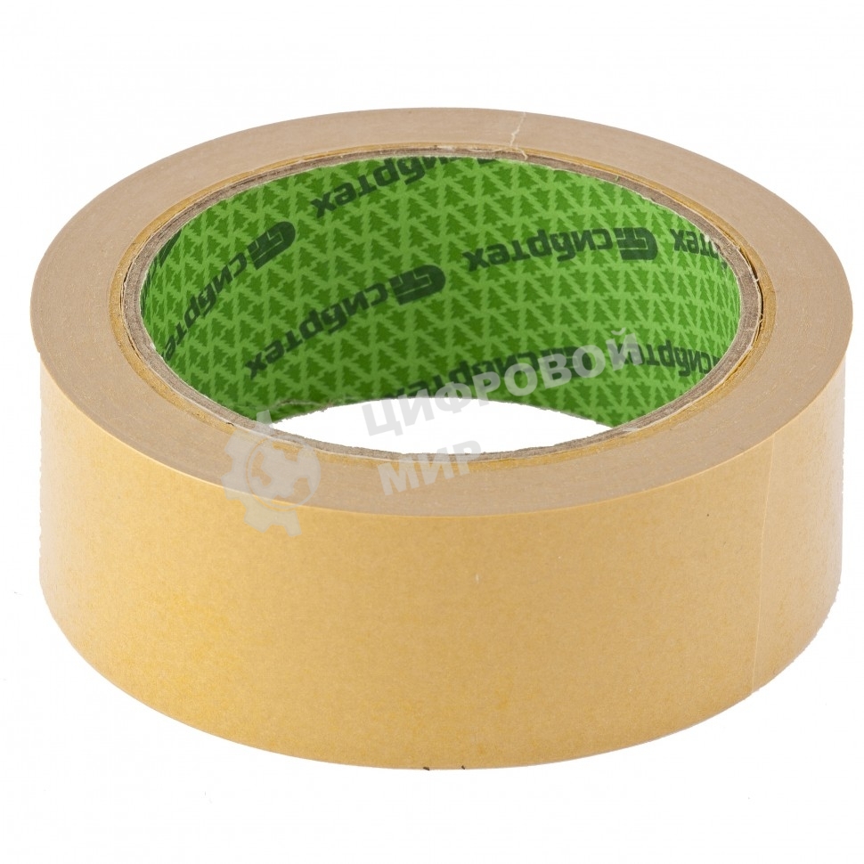 Лента клейкая двусторонняя Сибртех 38 мм х 25 м, на полипропиленовой основе