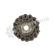 Щетка Matrix для УШМ, 65 мм, М14, Чашка, крученая проволока 0,35 мм