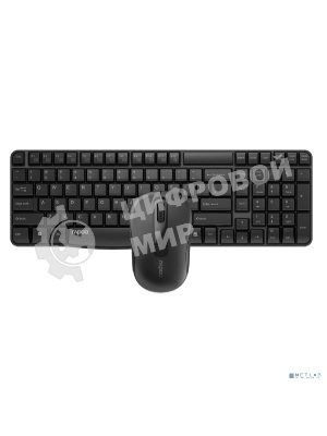 Комплект клавиатура+мышь Rapoo X1800S беспроводной, USB, 1000 DPI, чёрный