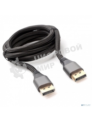 Кабель DisplayPort Cablexpert CC-DP8K-6, v1.4, 1.8м, 20M/20M, нейлоновая оплетка, метал. разъемы, пакет