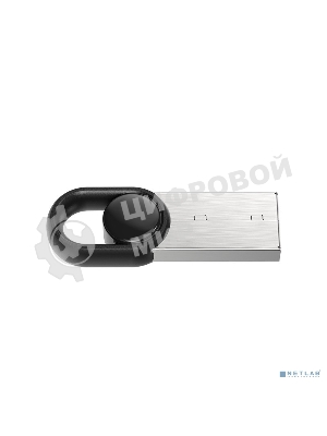 Флешка USB Netac UM2 (NT03UM2N-064G-20BK), 64Gb, USB 2.0, R/W 100/40, серебристый/черный