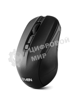 Мышь беспроводная SVEN RX-270W черный, 1600 dpi, радиоканал, USB, кнопки - 4