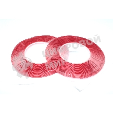 Скотч двусторонний прозрачный 3M с красной защитной лентой толщина 1 мм ширина 2 мм 10 м 2 шт. 112191