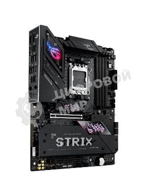 Материнская плата ASUS ROG STRIX B850-E GAMING WIFI, AM5, AMD B850, 4xDDR5, 4xSATA, 5xM.2, 1xPCI-E 5.0 x16, 1xPCI-E 4.0 x16, 1xRealtek 5Gb Ethernet, 1xUSB-C 4, 1xUSB-C 20Gbps, 6xUSB-A 10Gbps, 4xUSB-A 2.0, 3x3.5 мм, 7.1, ATX