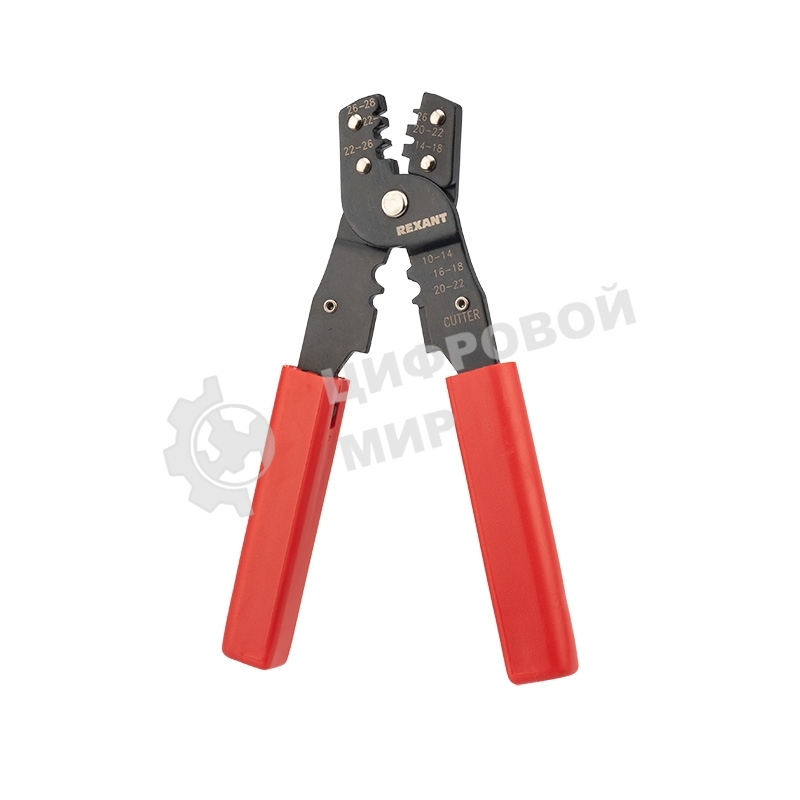 Инструменты Rexant HT-202B (12-3032) Кримпер для обжима изолированных и неизолированных клемм 0.10 - 6.0 мм (TL-202B)