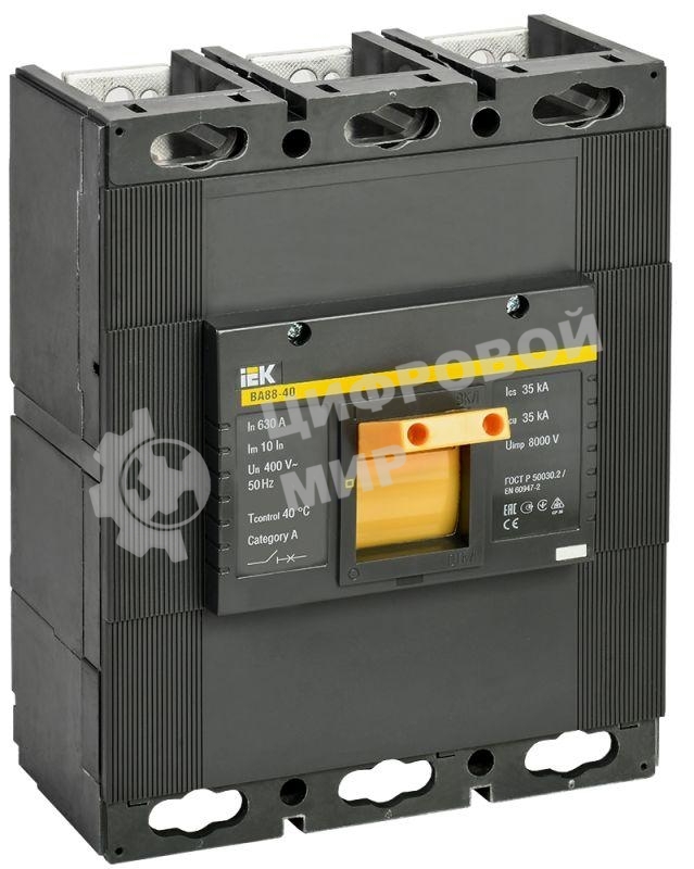Выключатель автоматический 3п 630А 35кА ВА 88-40 IEK SVA50-3-0630