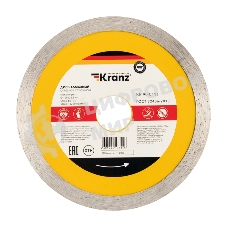 Диск алмазный отрезной сплошной Kranz 125x22.2 мм
