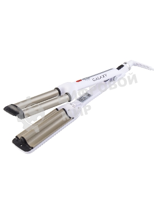 Щипцы для завивки волос Galaxy Line GL4602 белый, 16 мм, 200 °C, 1 режим