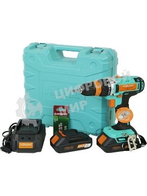 Шуруповерт Sturm! CD3618T, Аккумуляторная, 18В, 2 АКБ, Кейс